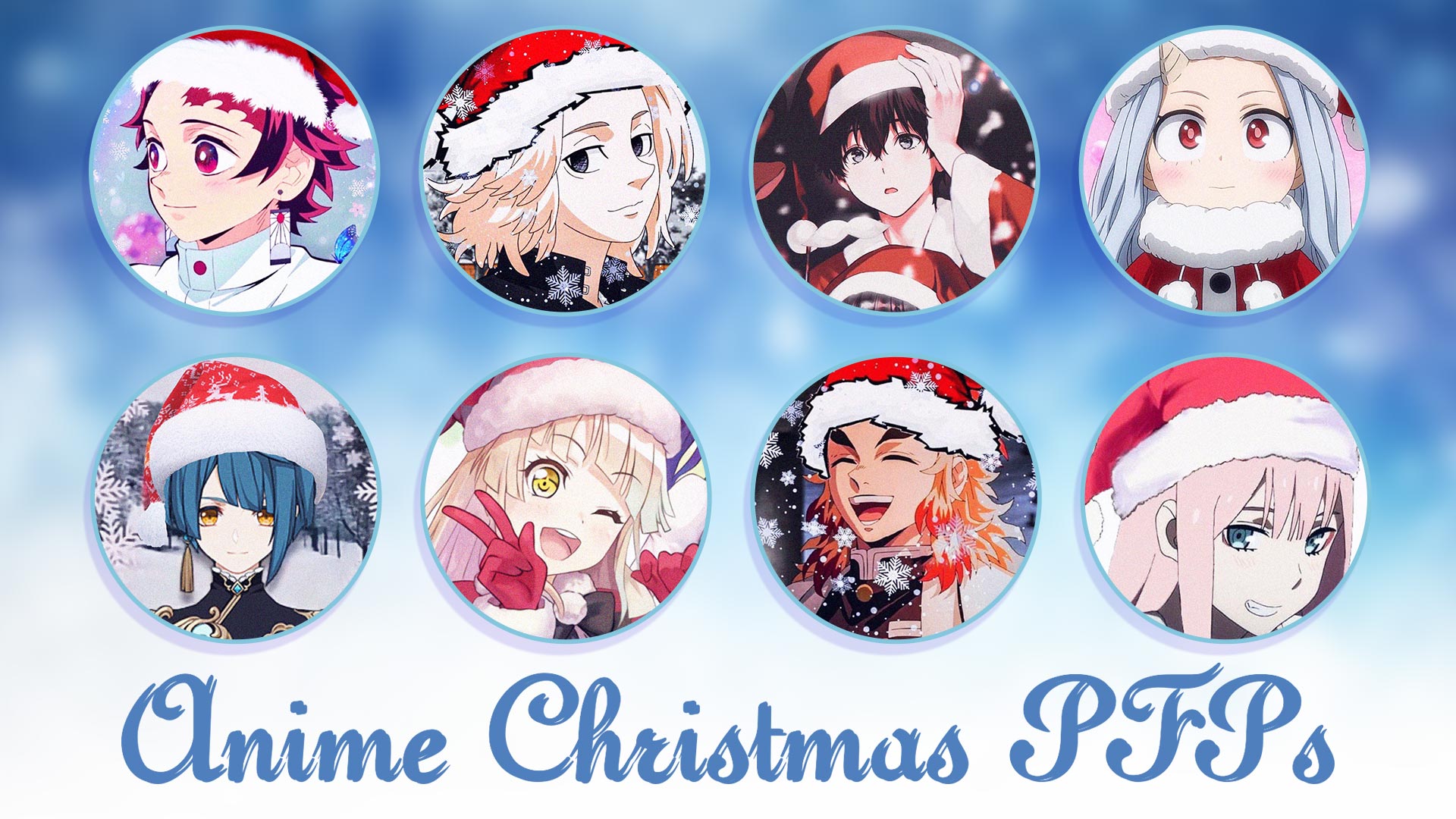 anime christmas pfps