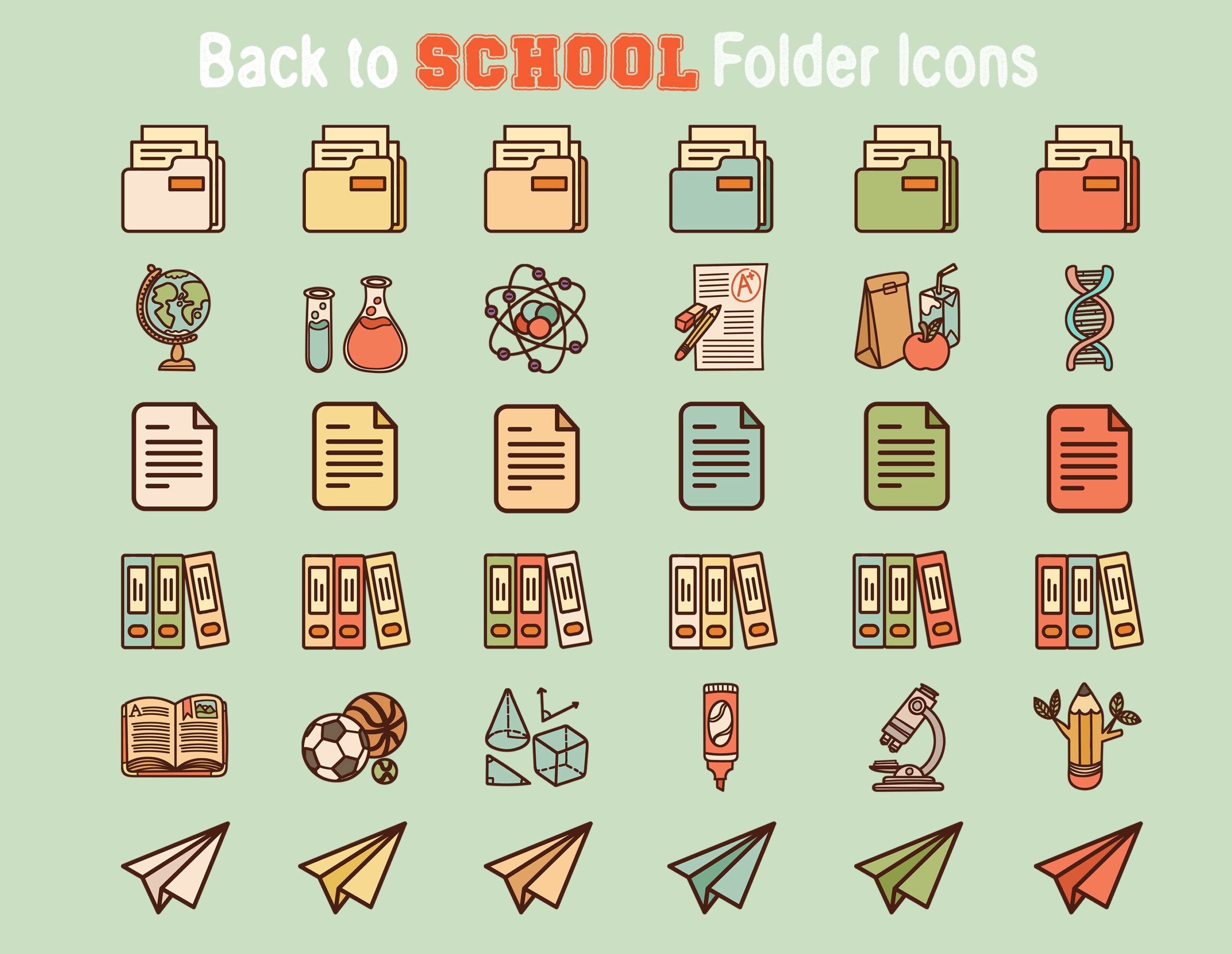 back to school folder icons 1