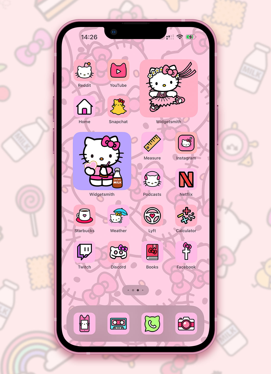 Hello Kitty App Icons 4 iPhone - Sanrio Aesthetic App Icons ﾐ・◦・ﾐ