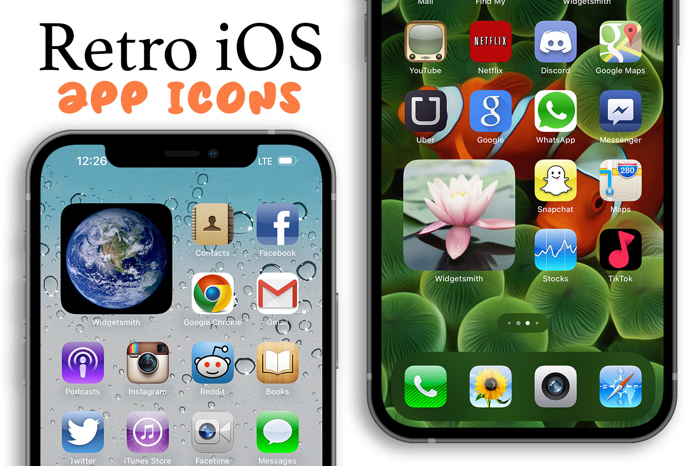 Pack d’icônes d’applications iOS rétro