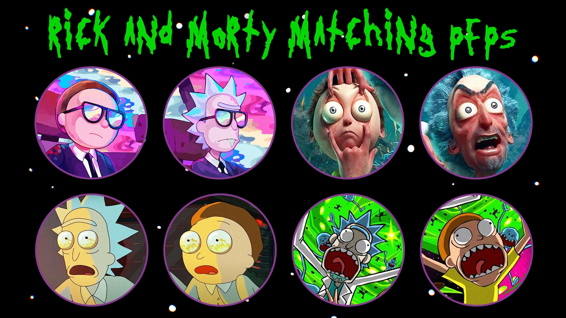 rick and morty matching pfps