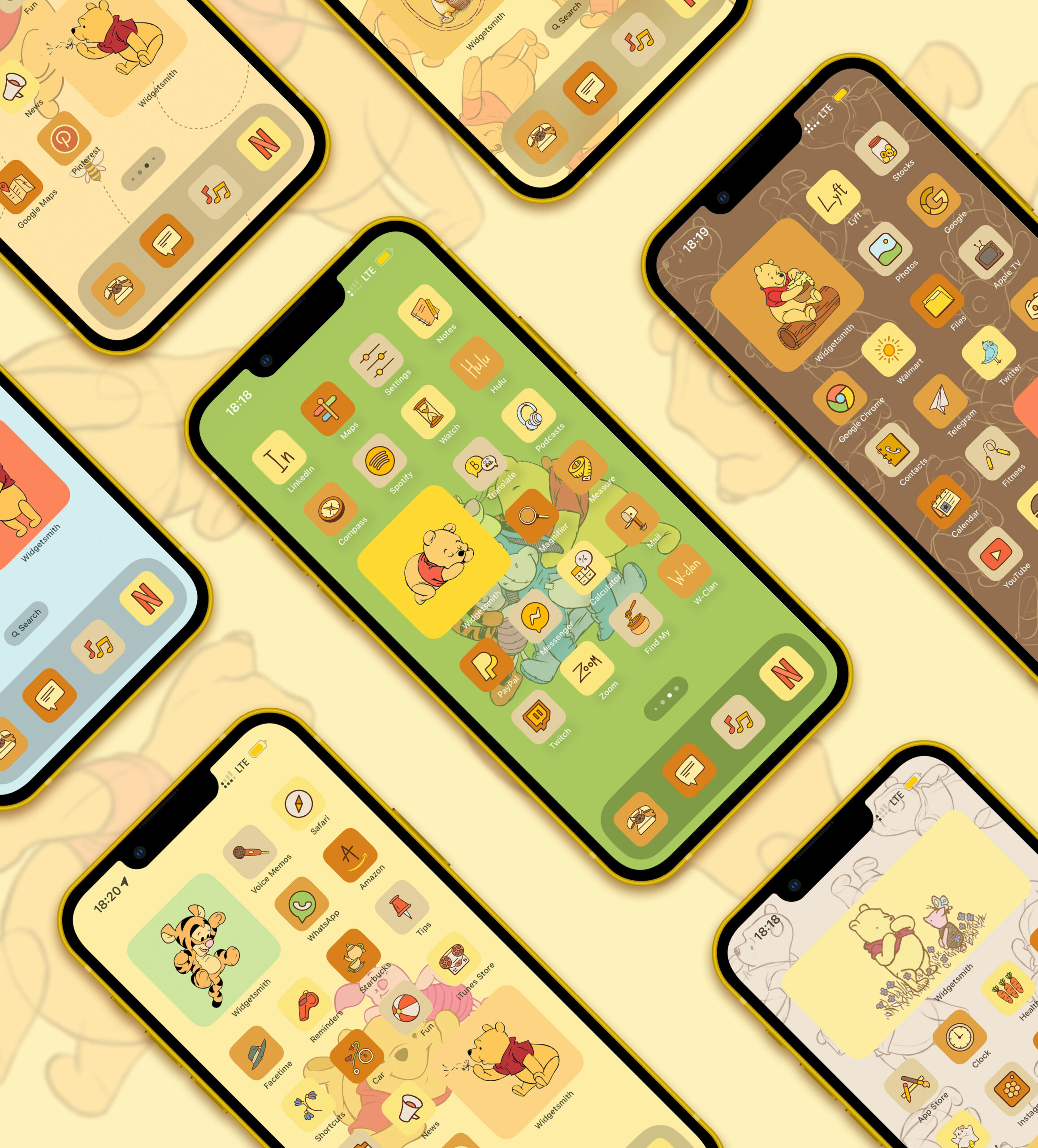 winnie the pooh app icons pack preview 1