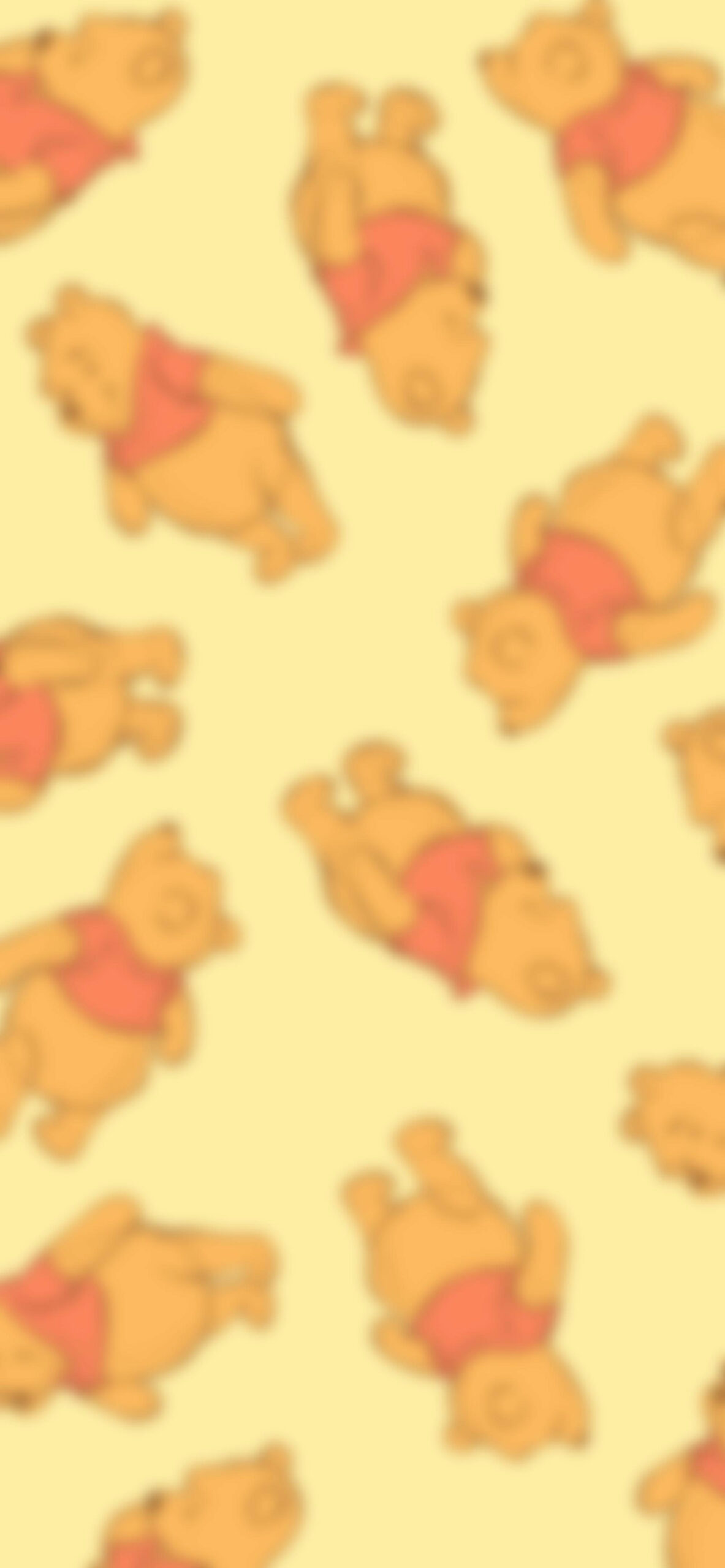 winnie the pooh yellow pattern blur wallpaper