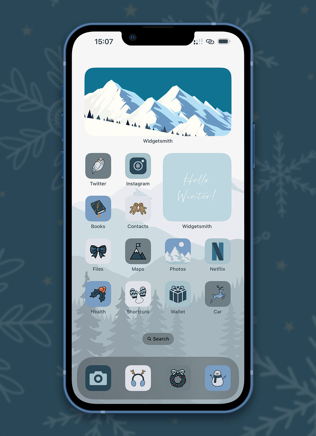 winter aesthetic app icons pack preview 3