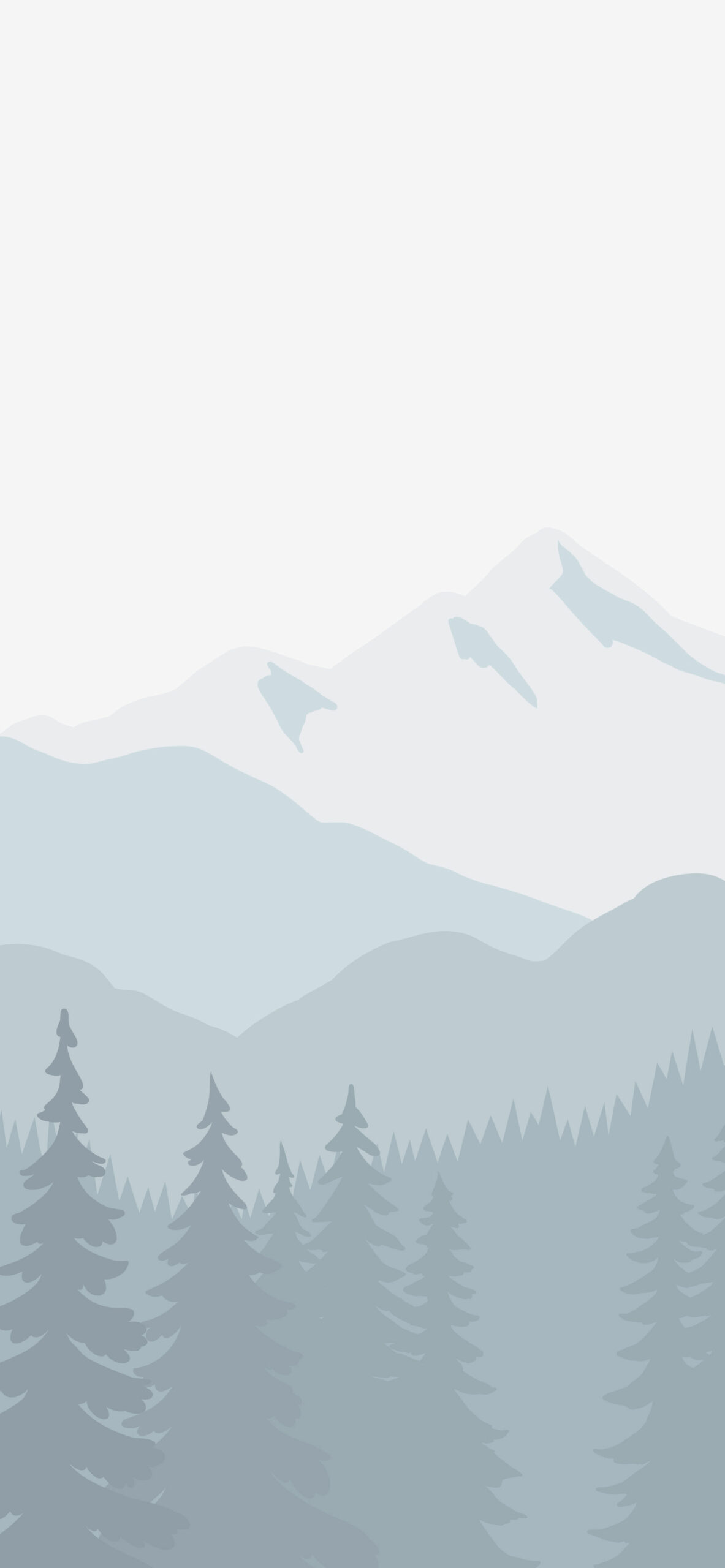 winter forest mountains background