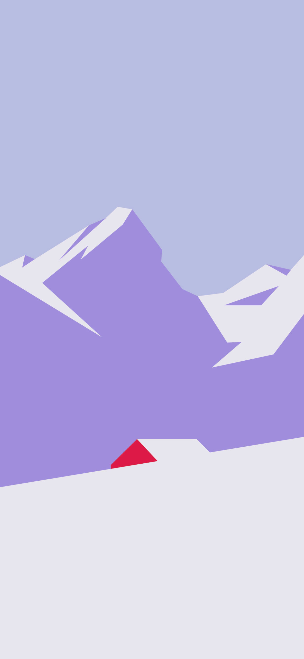 winter snow mountain minimalist wallpaper 2