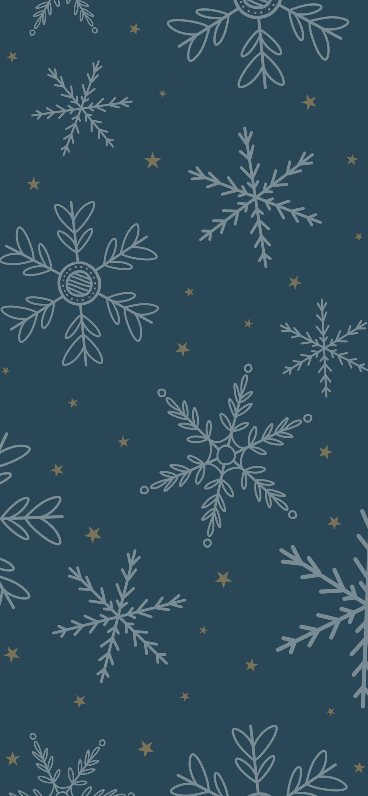 winter snowflakes dark blue background