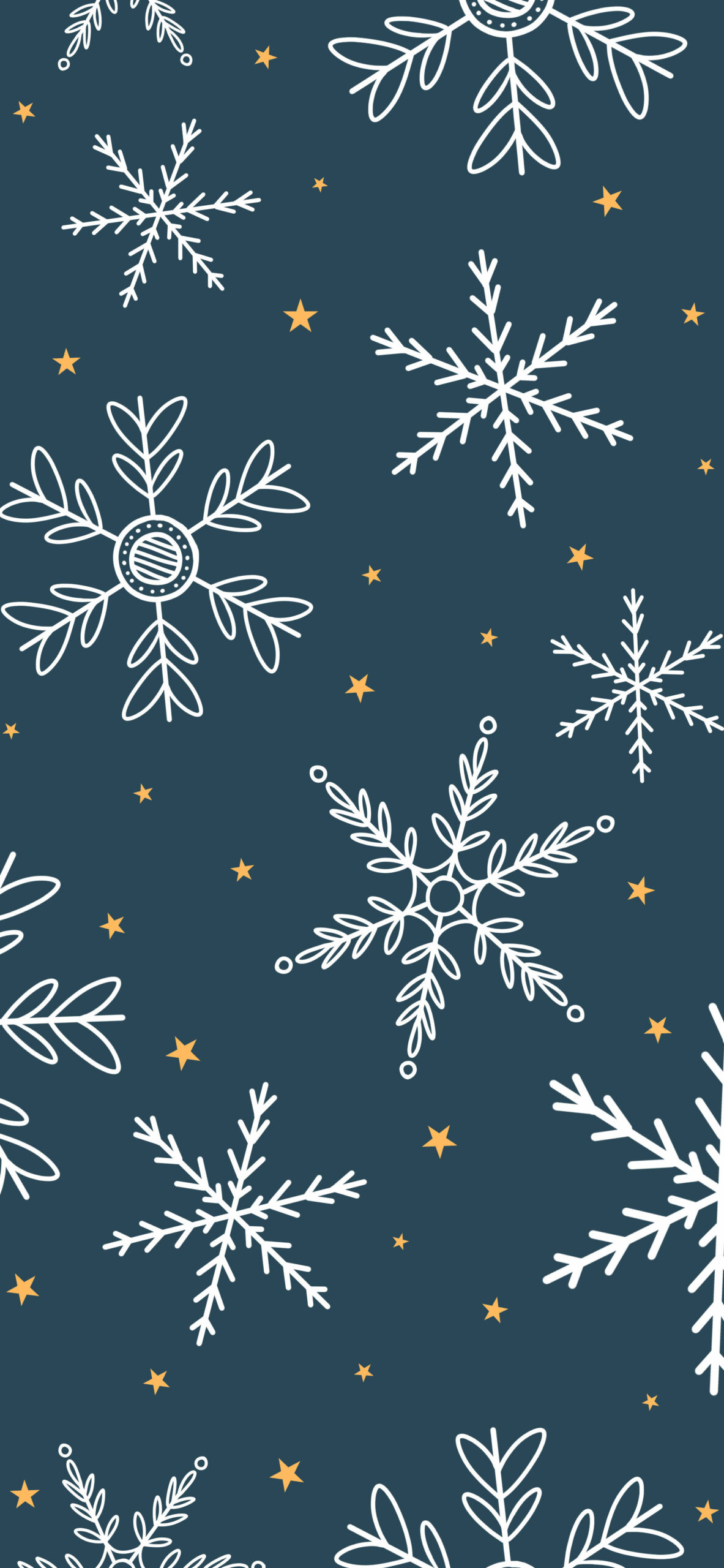 winter snowflakes dark blue wallpaper