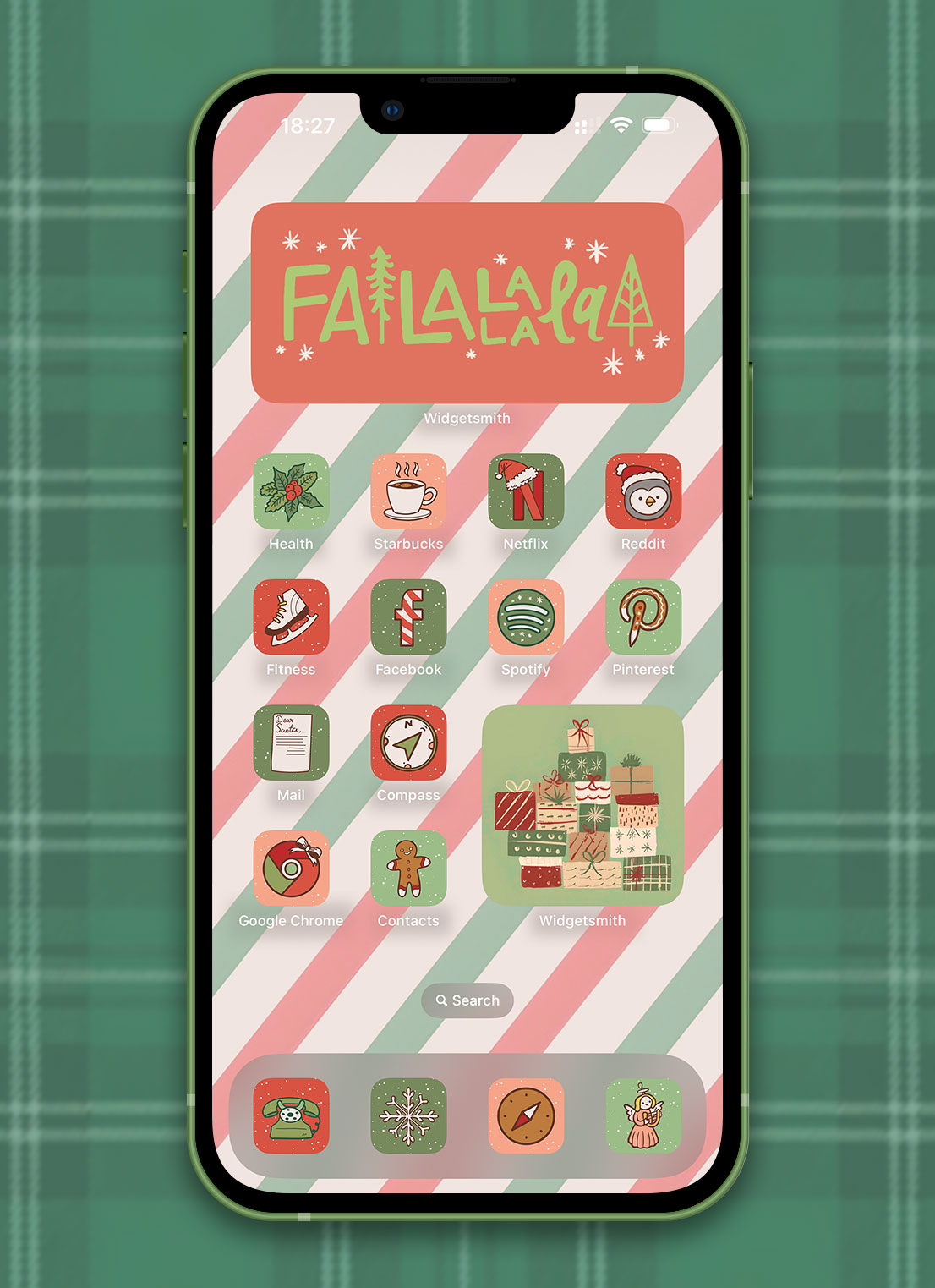 christmas aesthetic app icons pack preview 3