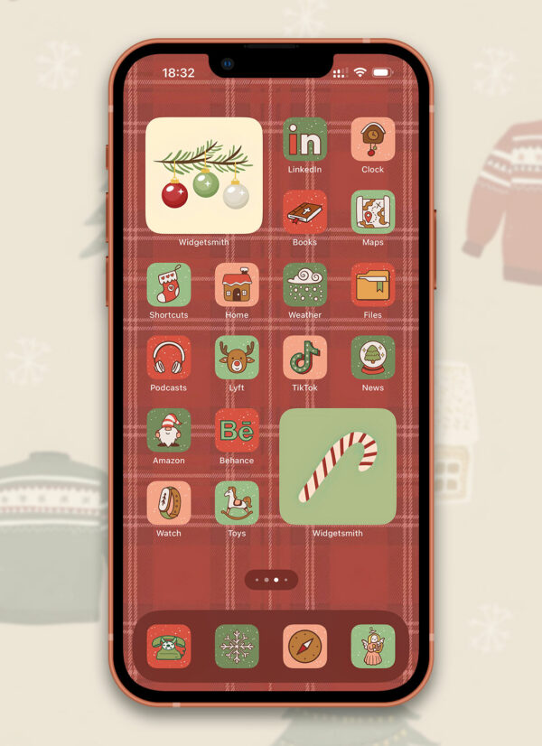 Christmas Aesthetic App Icons Free - Christmas App Icons for iOS