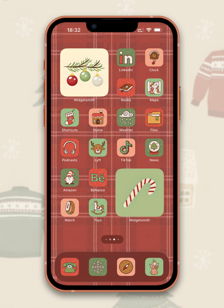 Christmas Aesthetic App Icons Free - Christmas App Icons for iOS