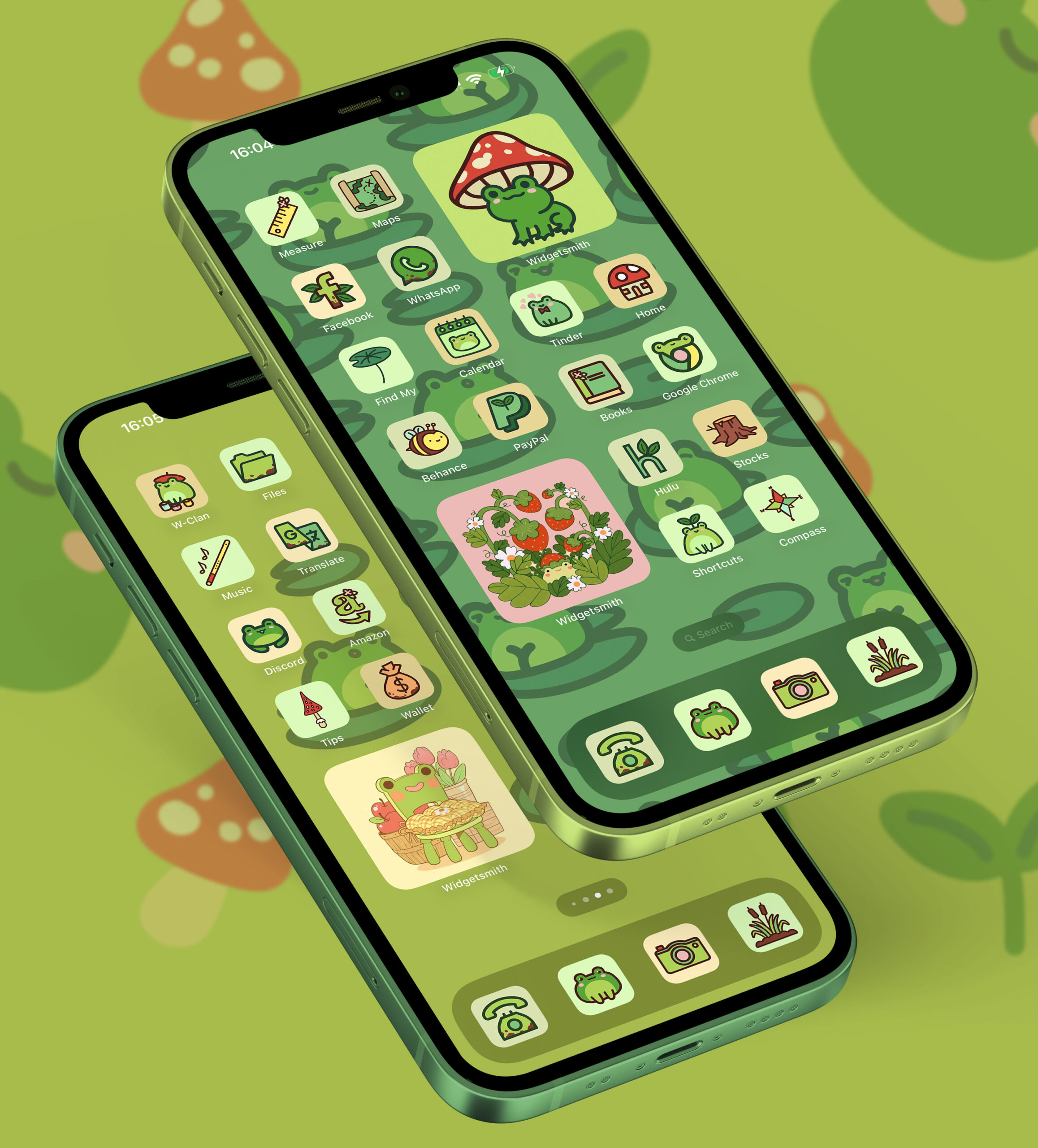 cute froggy app icons pack preview 1