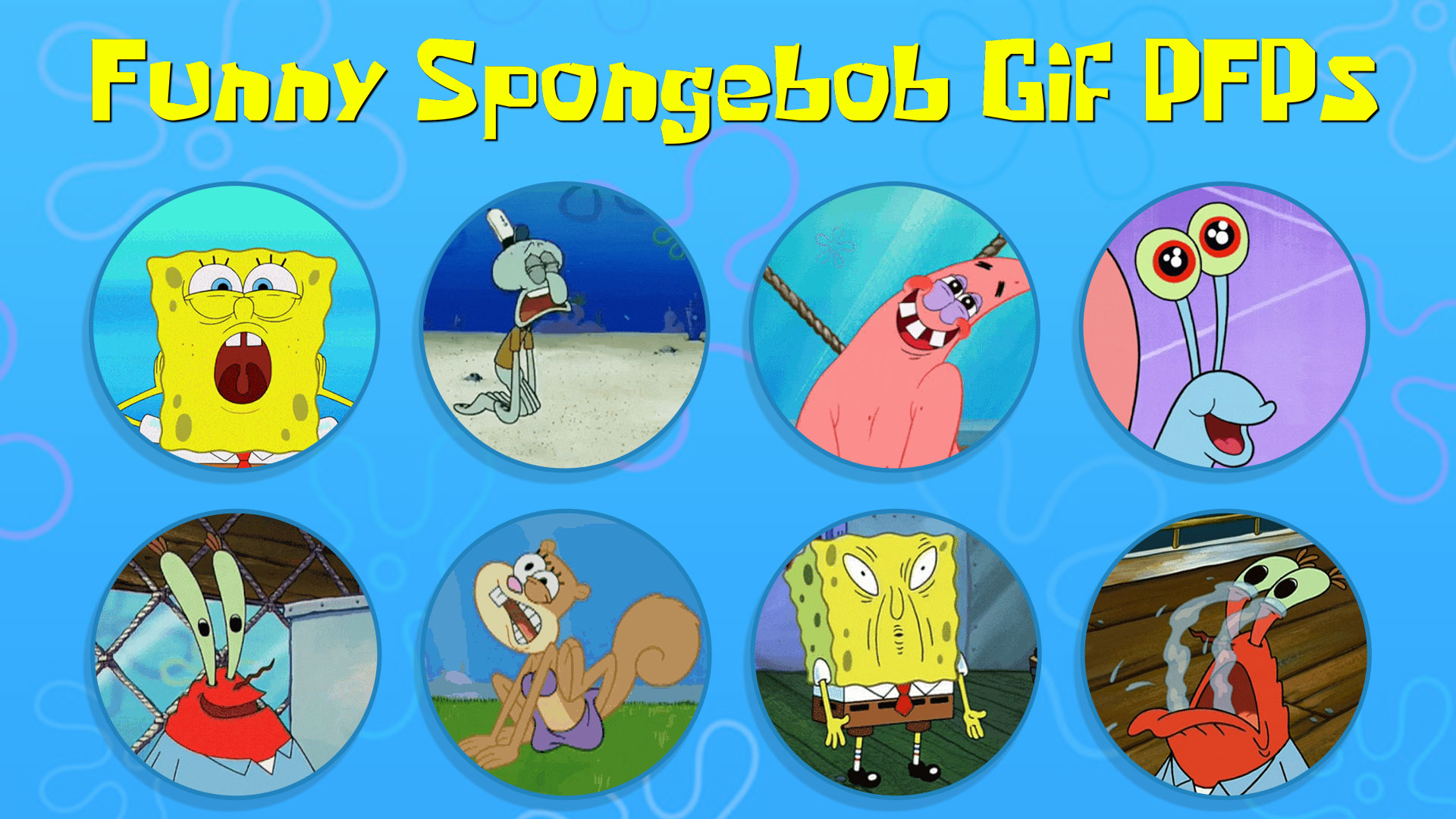 funny spongebob gif pfps