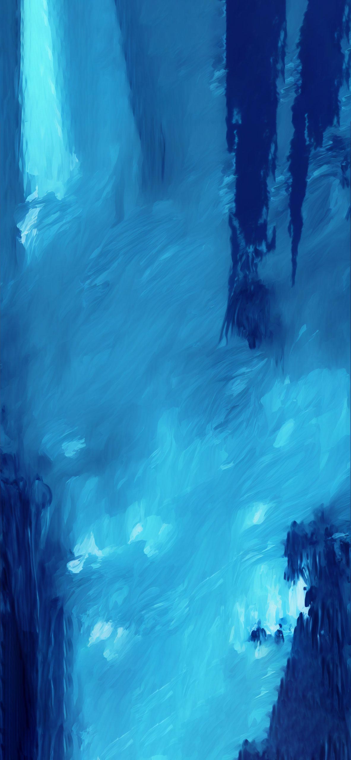 abstract art blue wallpaper