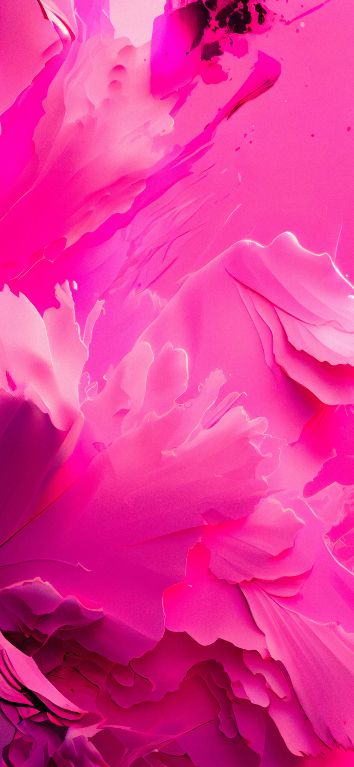 abstract peony petals hot pink wallpaper
