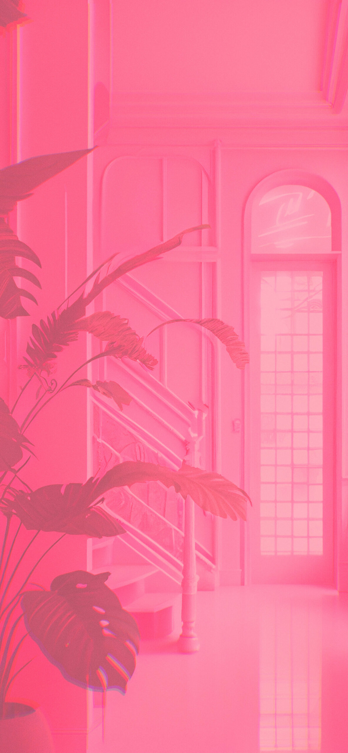 aesthetic pink room background