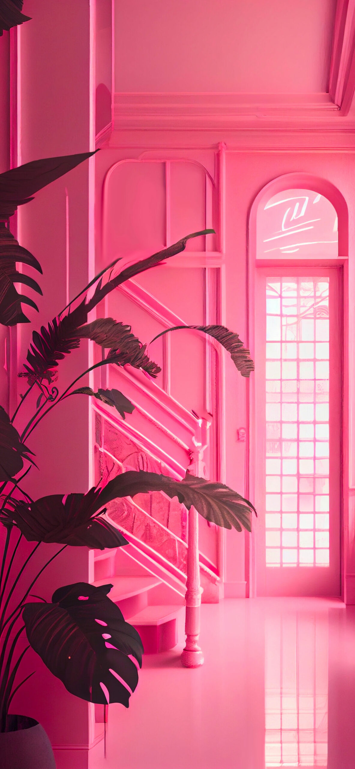 aesthetic pink room wallpaper