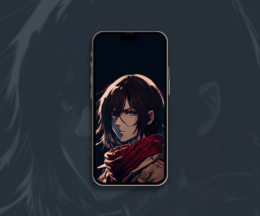 aot mikasa ackerman aesthetic wallpapers collection
