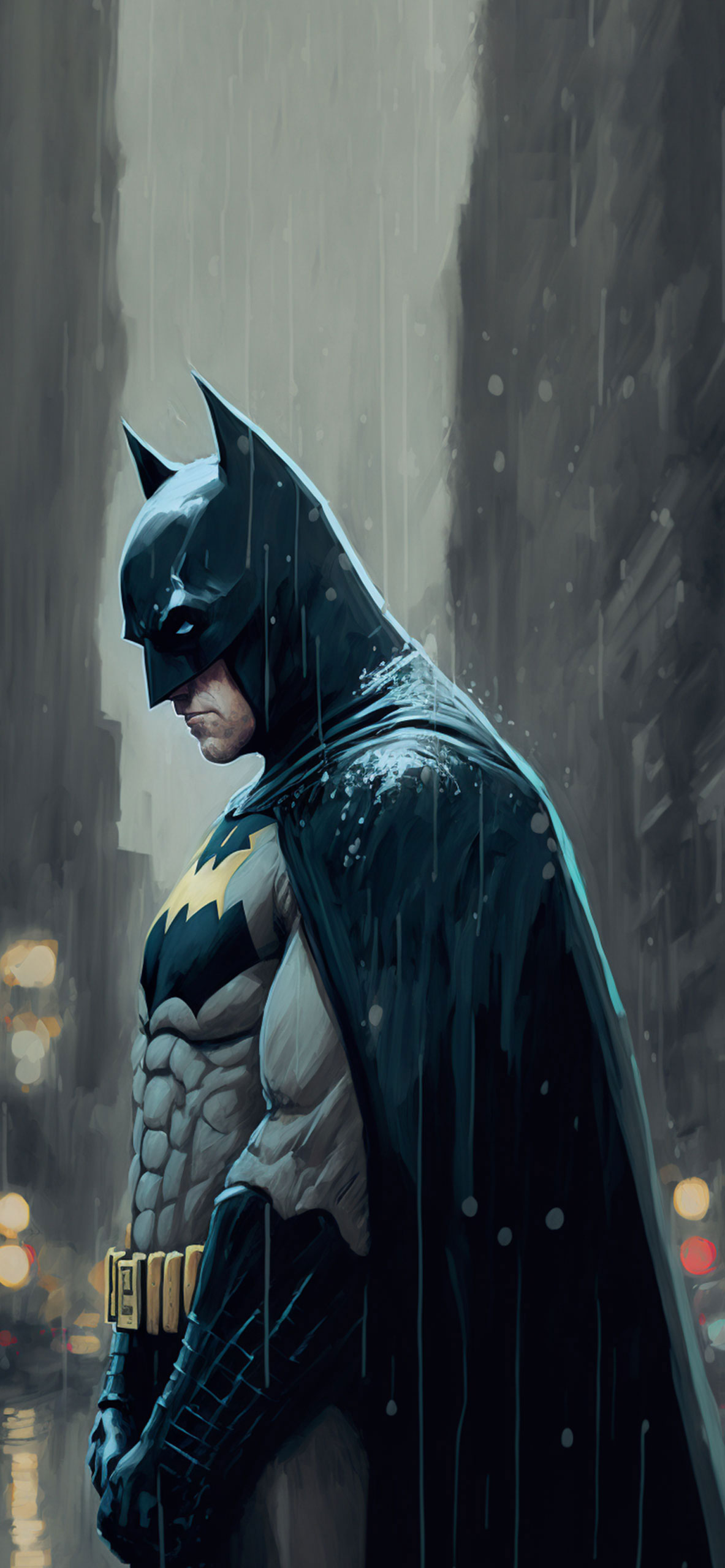 batman in the rain wallpaper