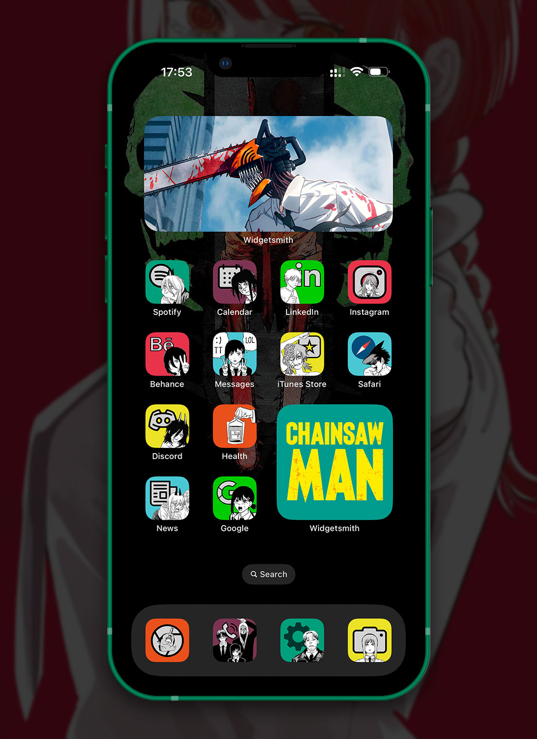 chainsaw man app icons pack preview 3