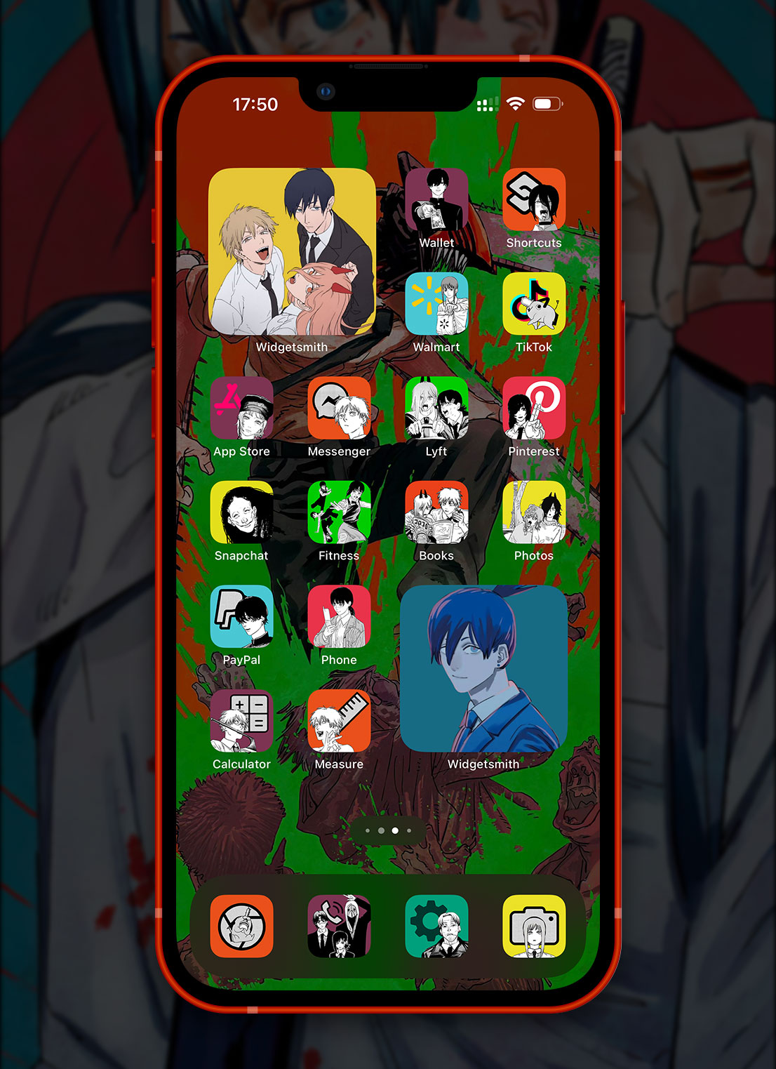 chainsaw man app icons pack preview 4