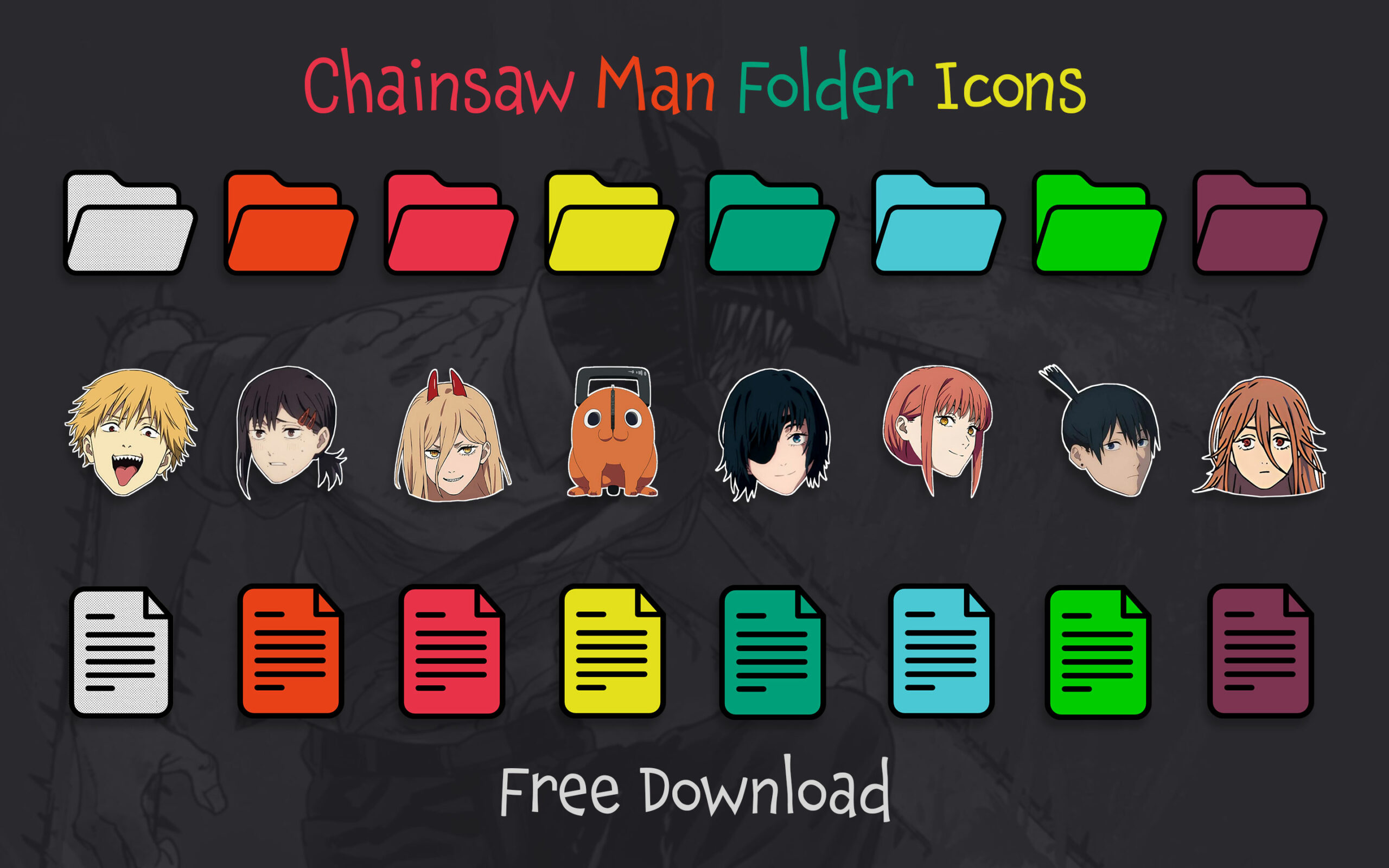 chainsaw man folder icons 1