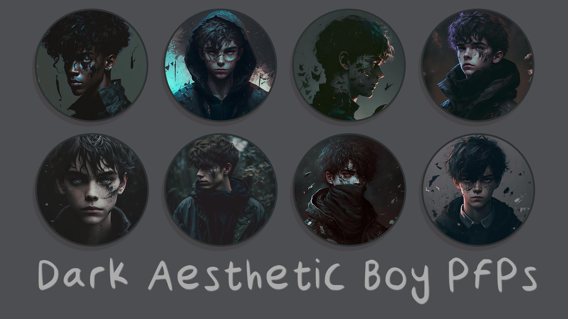 dark aesthetic boy pfps