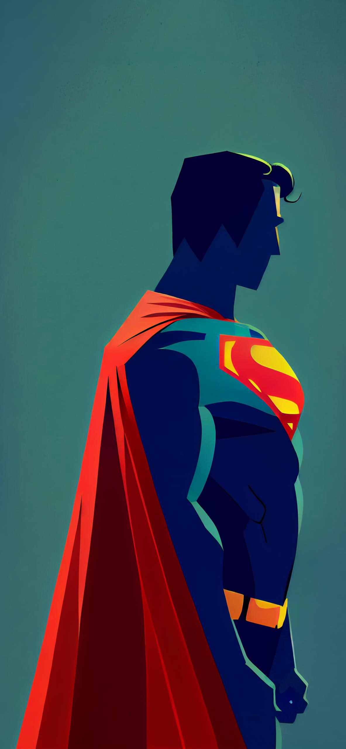 dc superman minimalist wallpaper