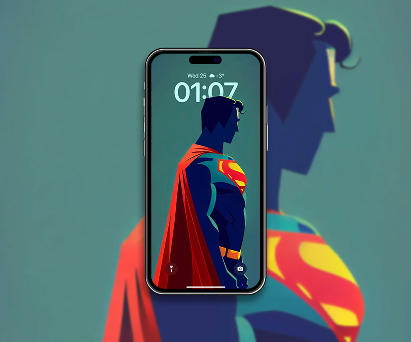 DC Superman Collection de fonds d’écran minimalistes