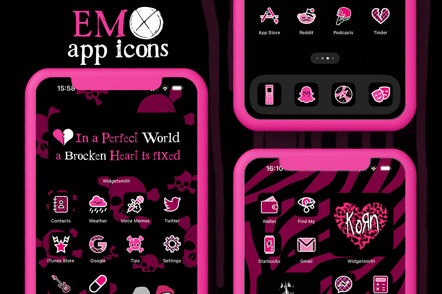 emo app icons pack