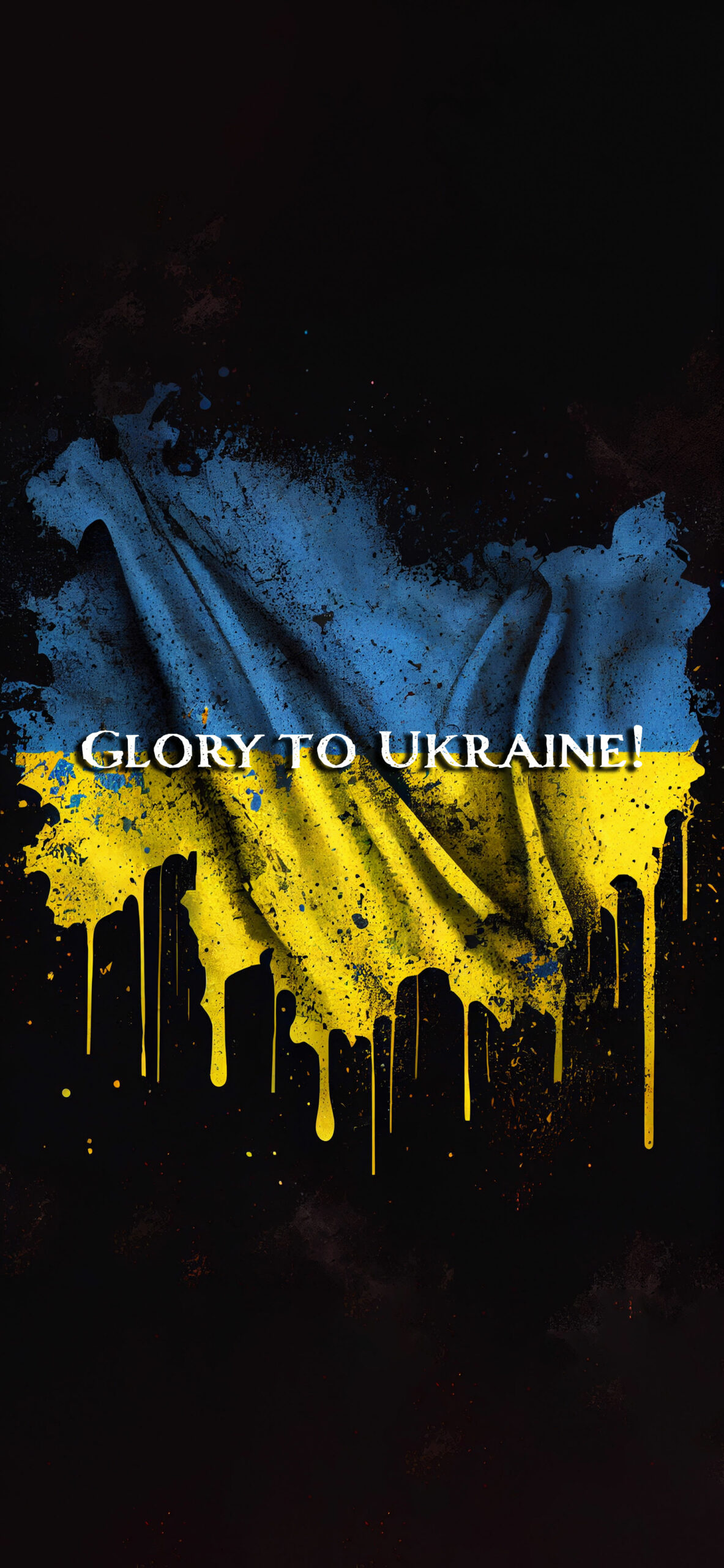 glory to ukraine black wallpaper