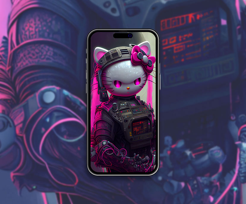 hello kitty x cyberpunk wallpapers collection