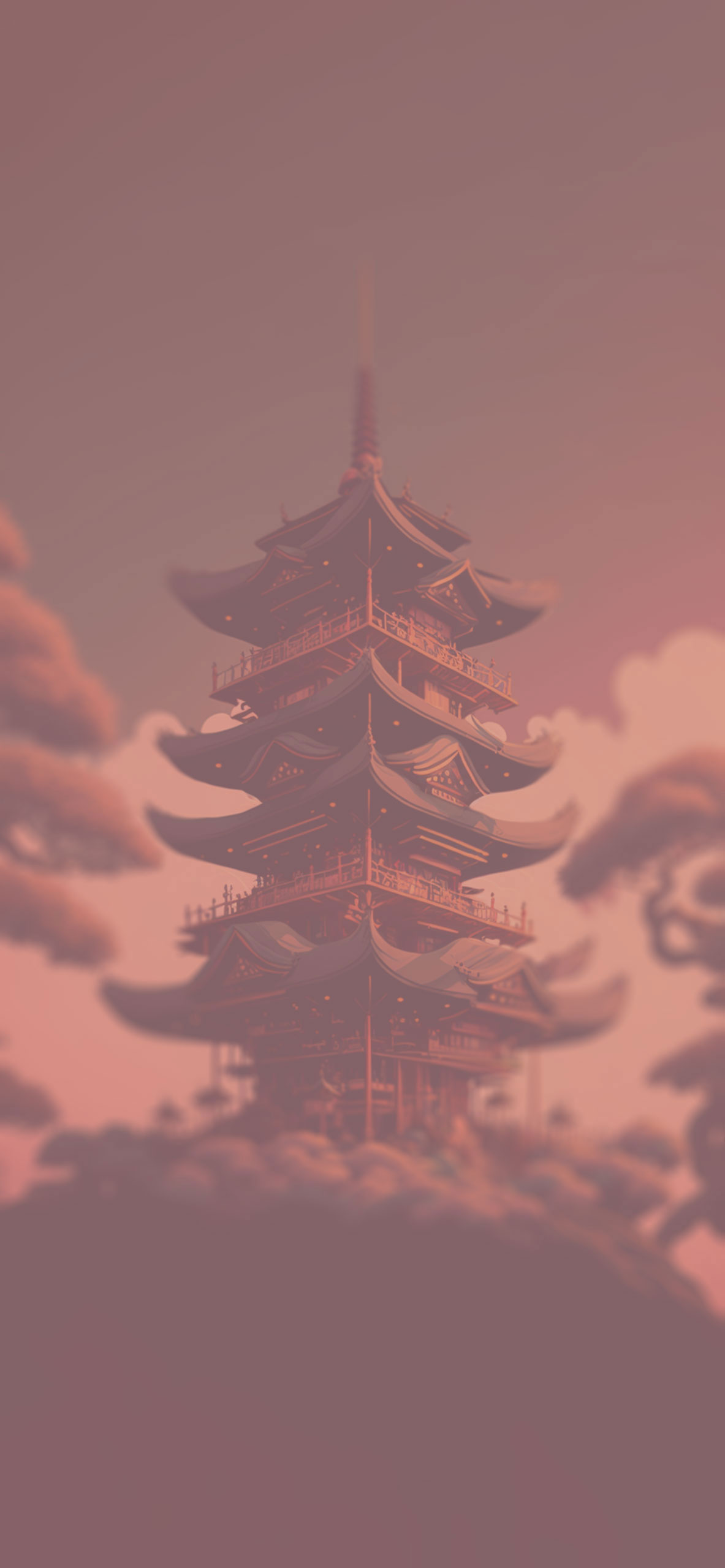 japanese pagoda aesthetic background