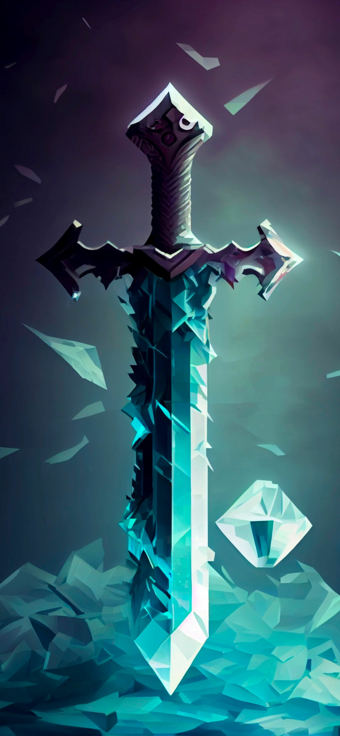 Minecraft Diamond Sword Aesthetic Wallpapers - Wallpapers Clan
