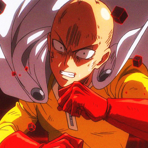 Saitama One Punch Man Action v4 Weatherproof Anime Sticker 6