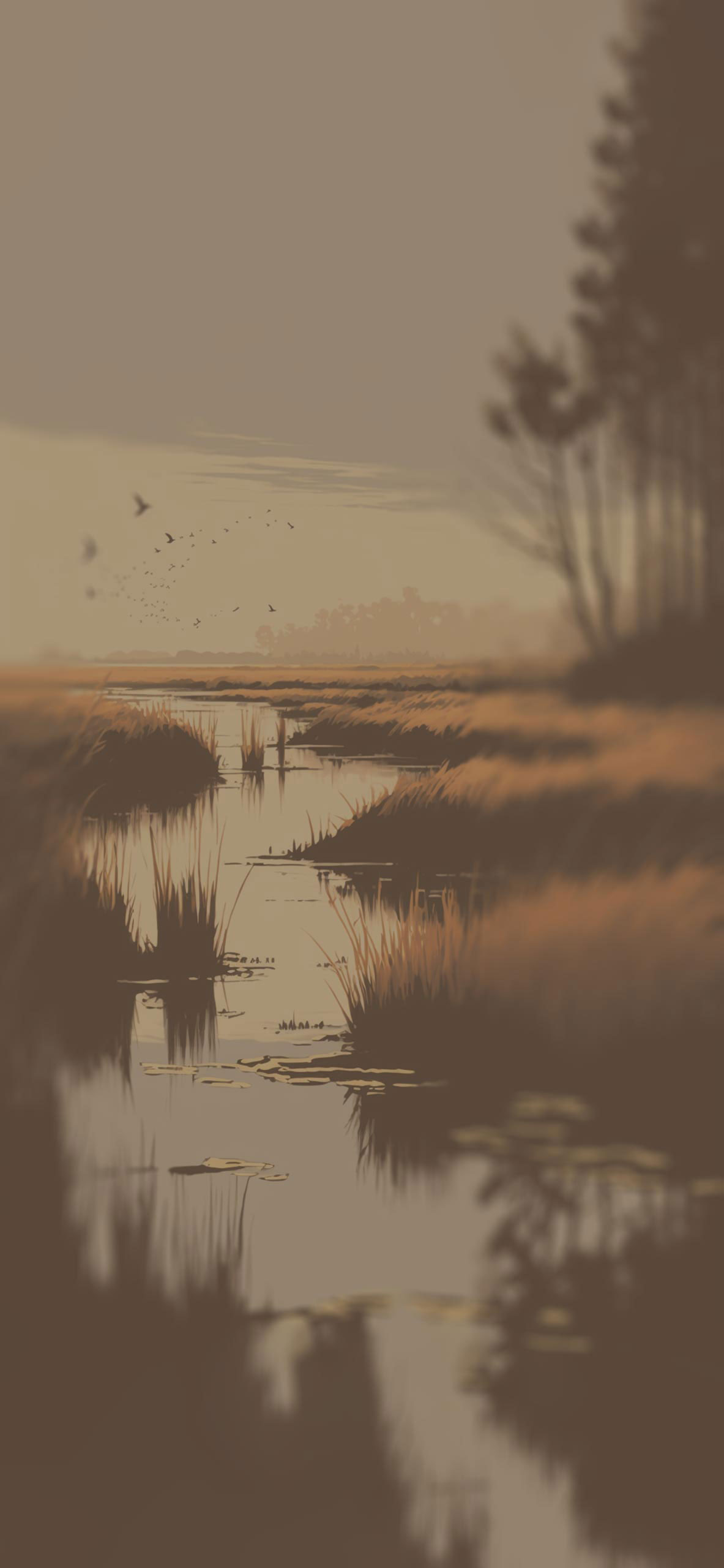 reed river aesthetic background