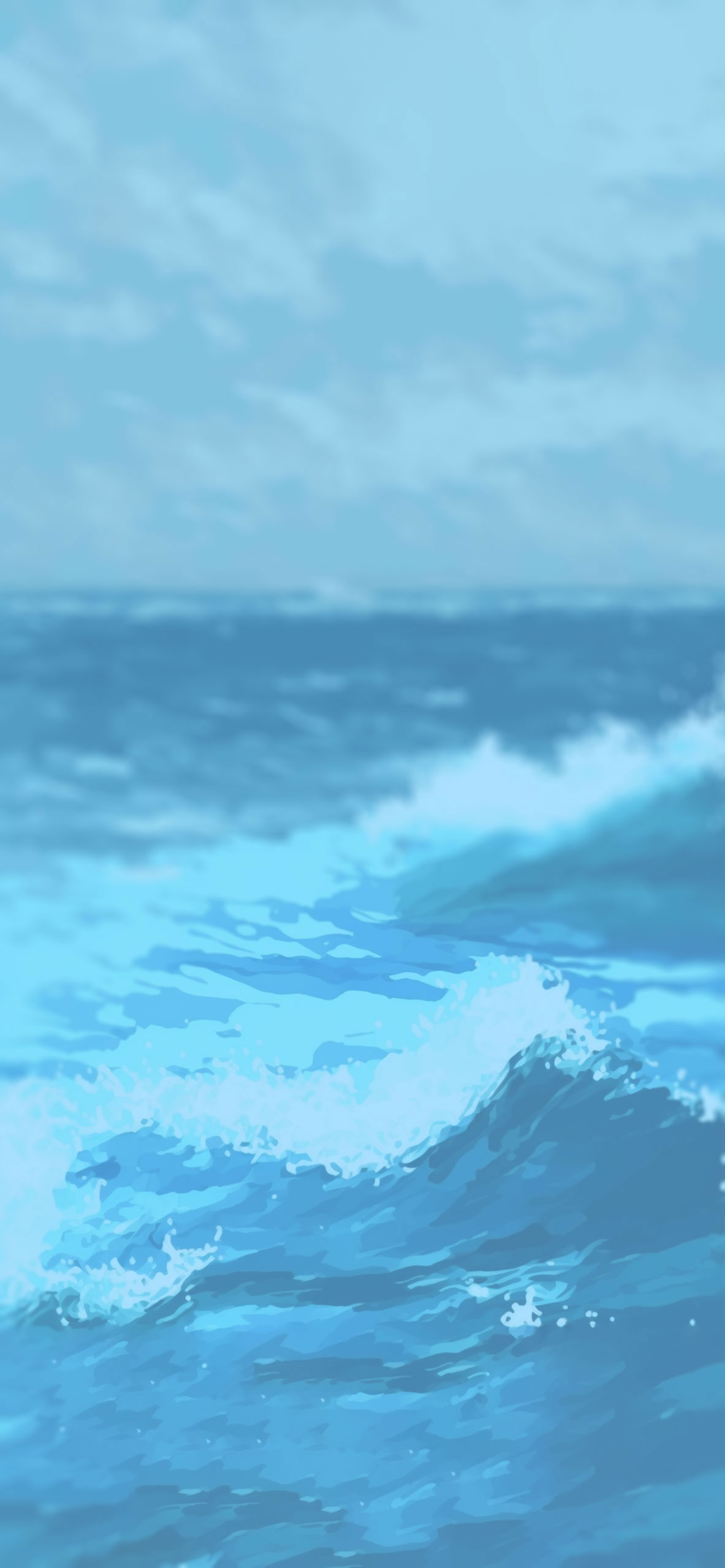 sea wave art blue background
