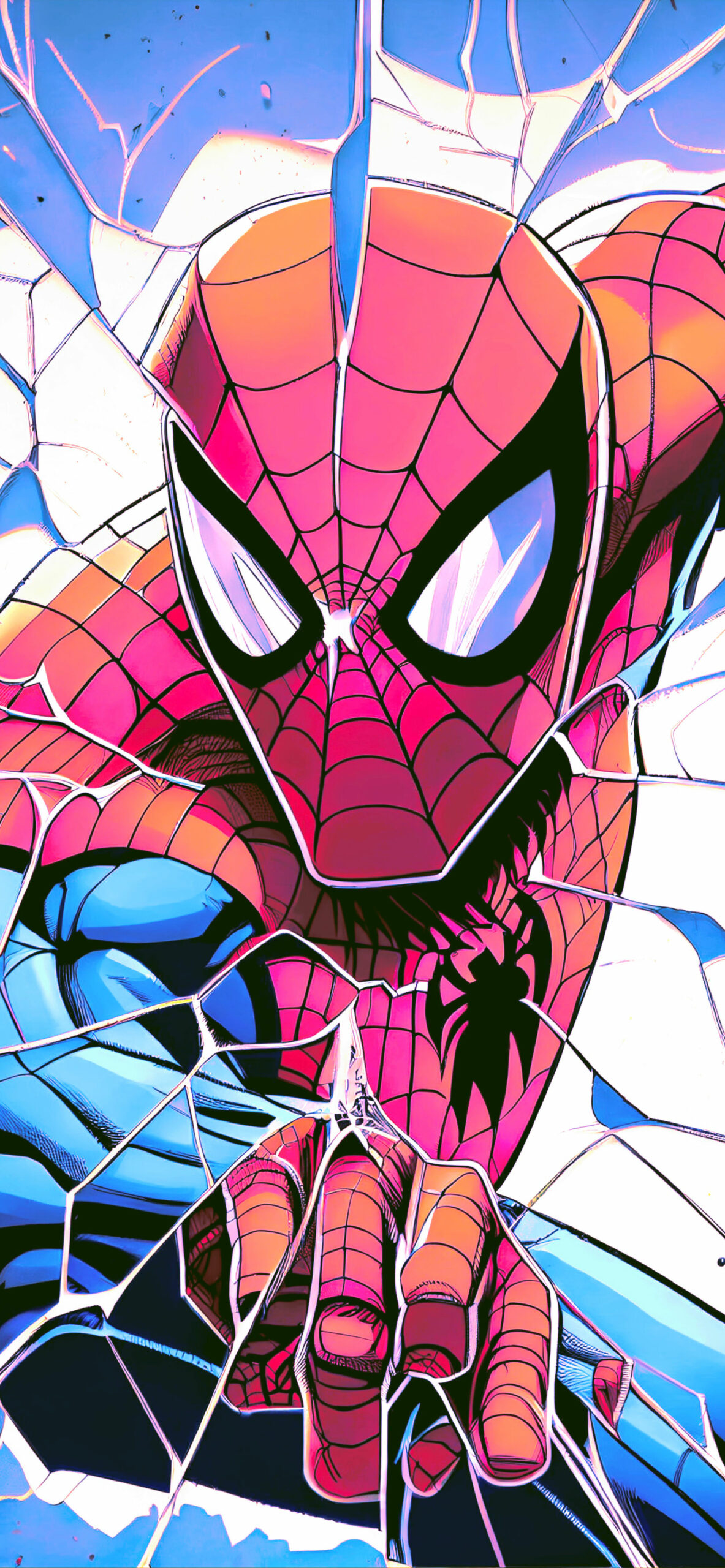 Spider-Man Peeling Paint Wallpaper - Cool Spiderman Wallpaper