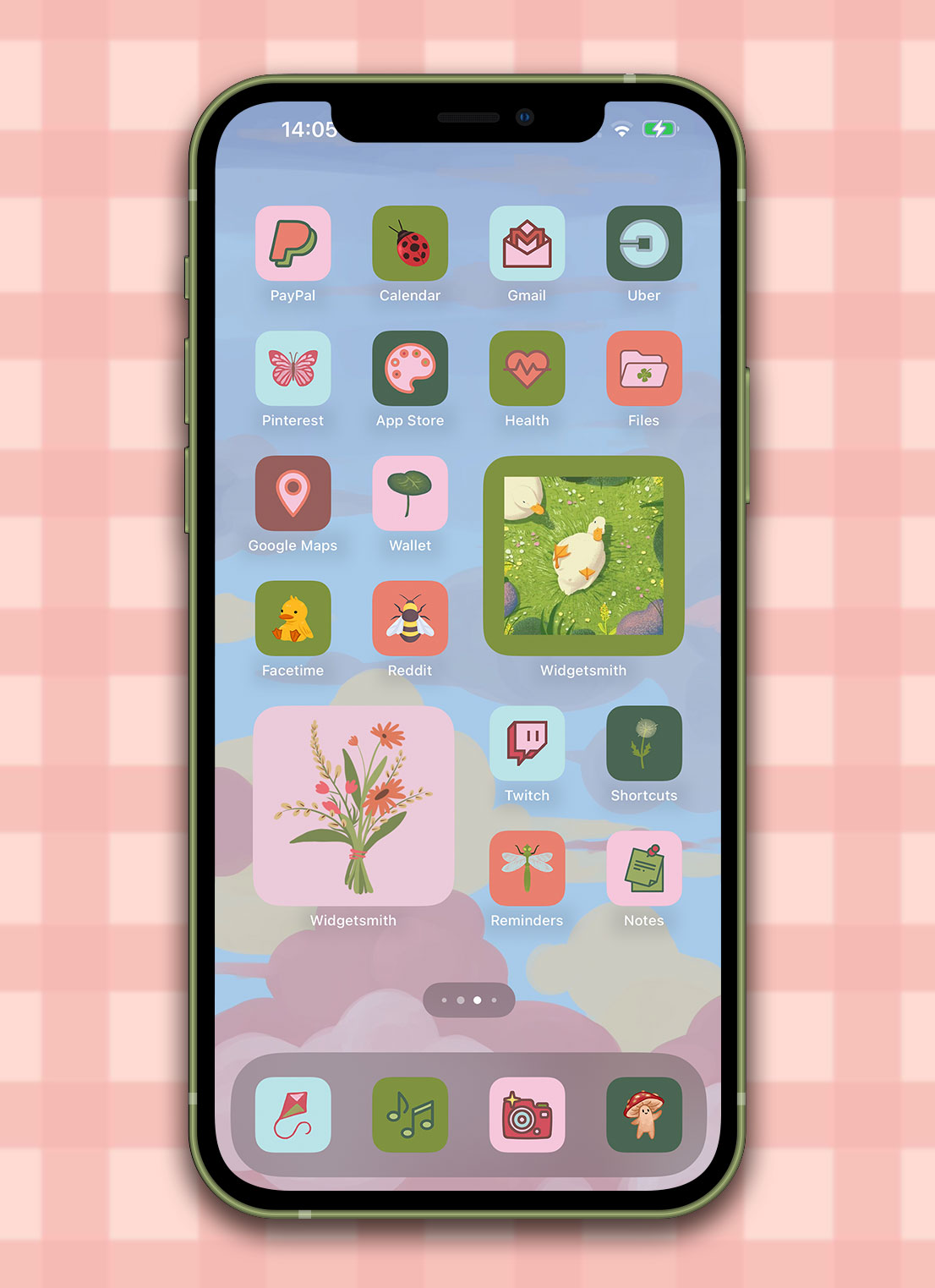 spring aesthetic app icons pack preview 3