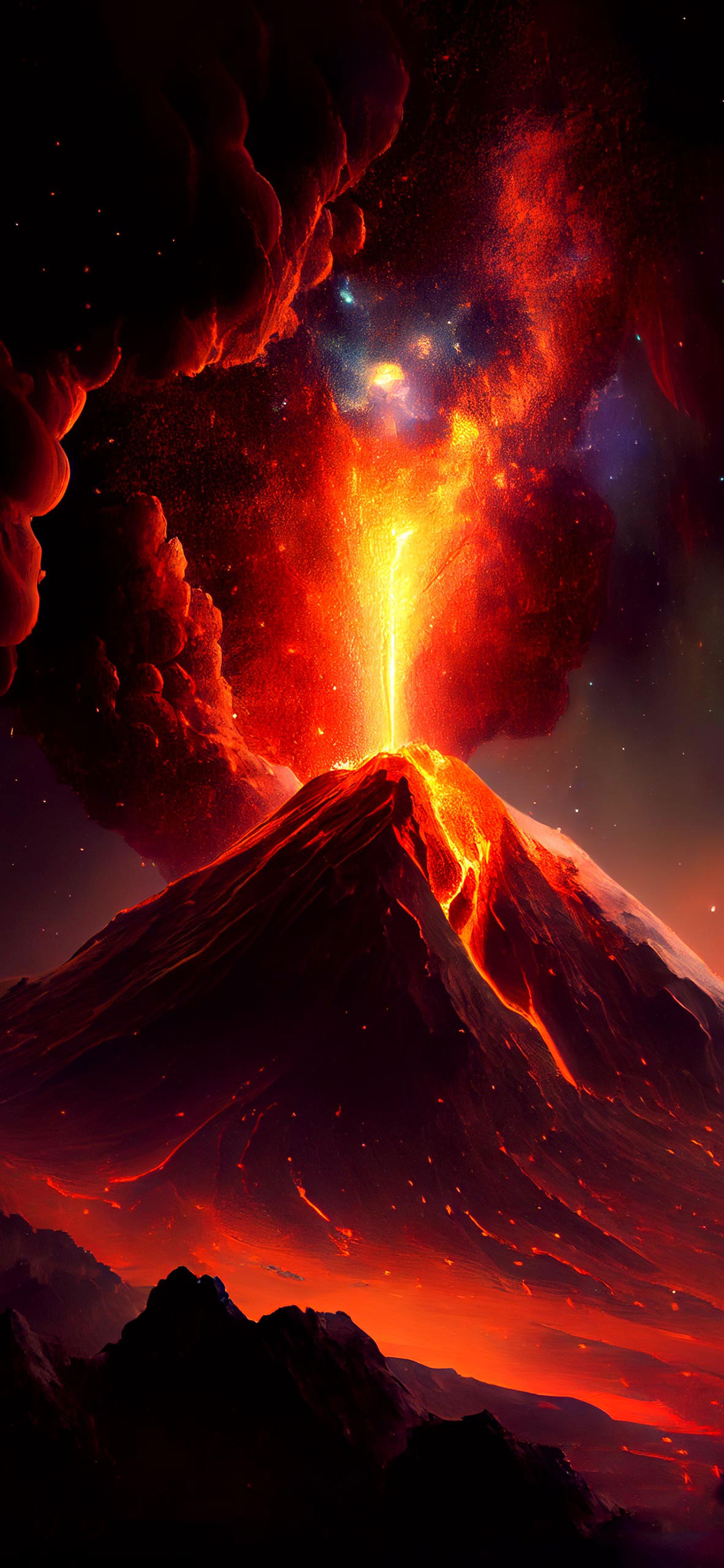 volcano eruption wallpaper 2