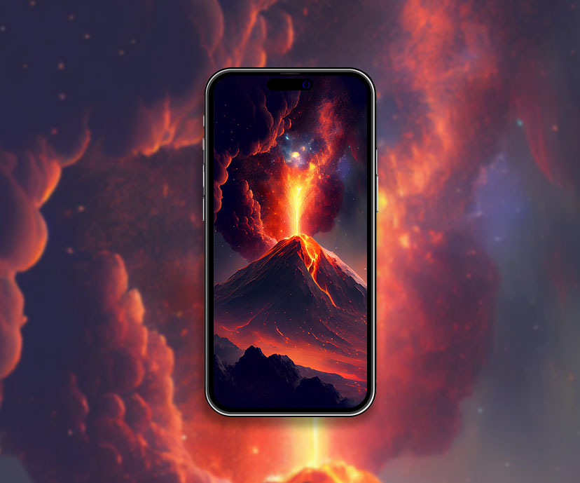 volcano eruption wallpapers collection