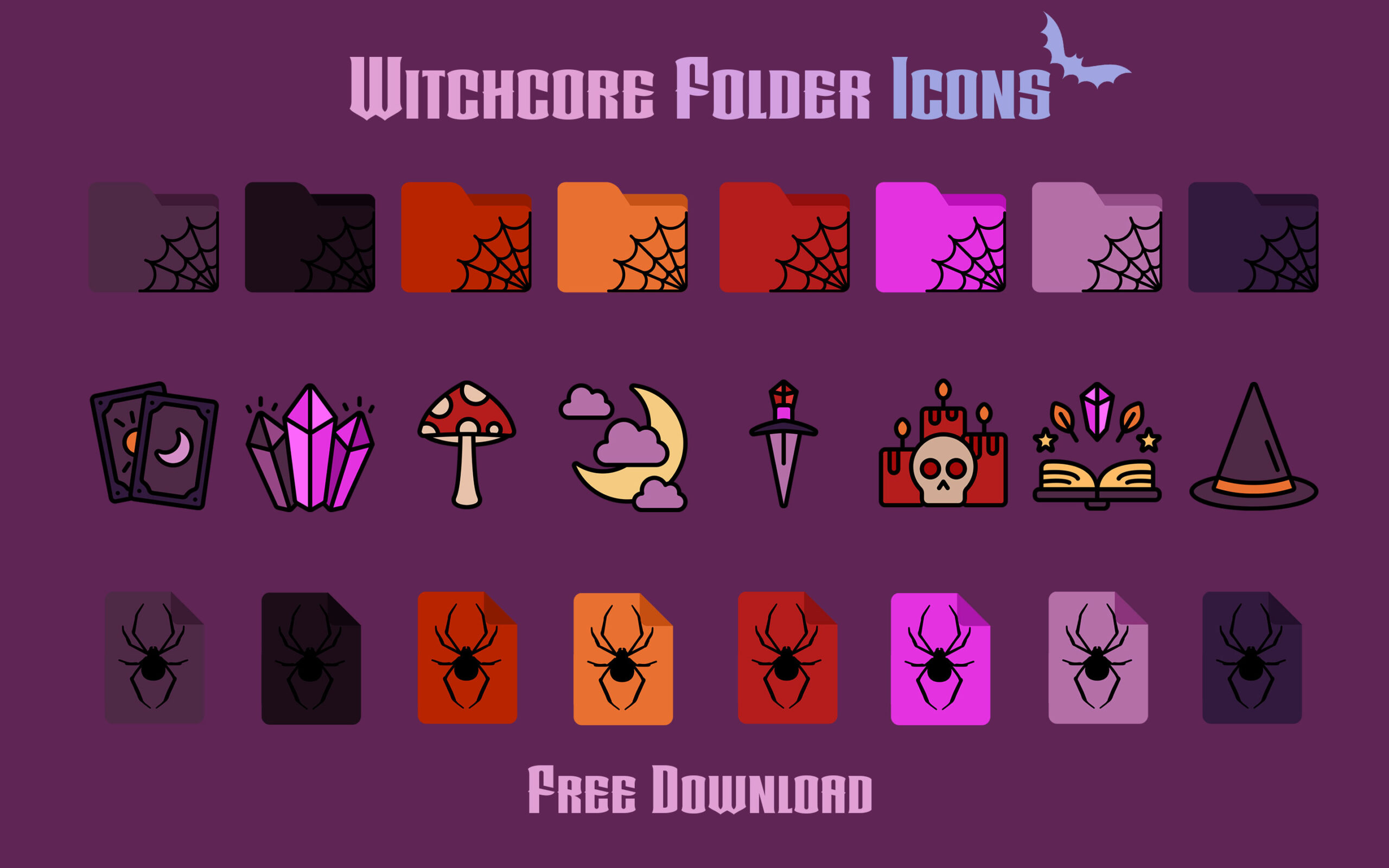 witchcore folder icons 1