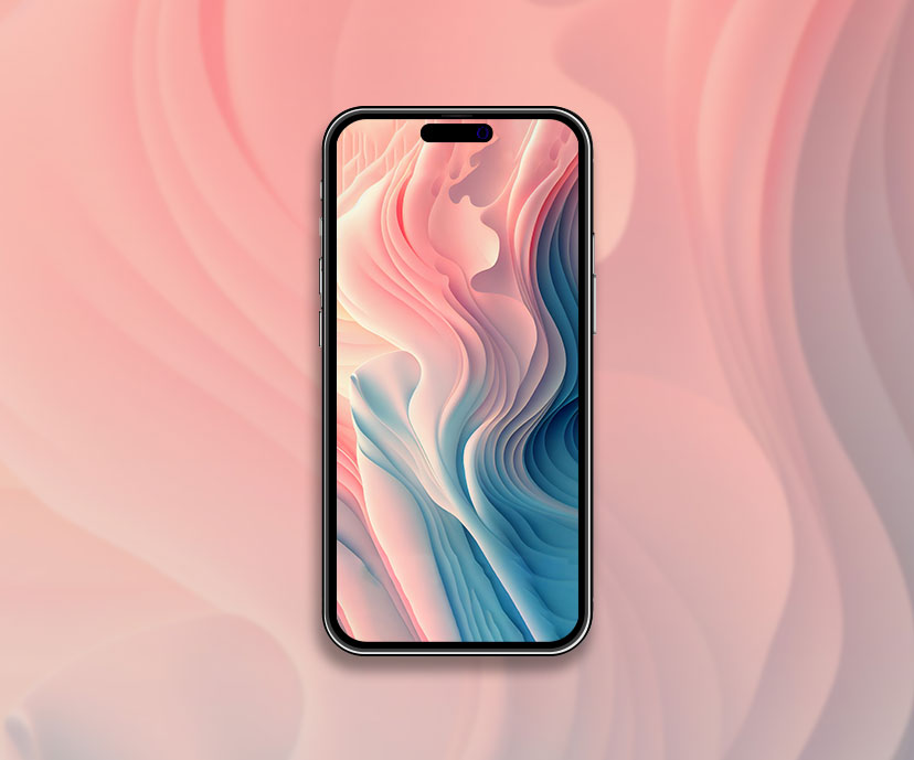 abstract pastel waves wallpapers collection