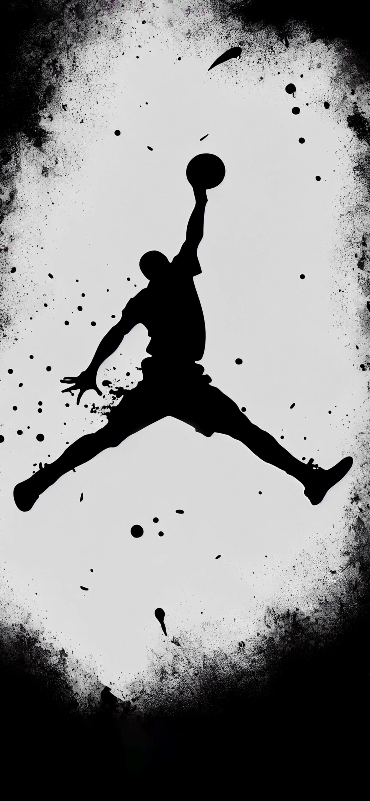 Air Jordan Logo Black and White Wallpapers - Jordan Wallpaper 🏀
