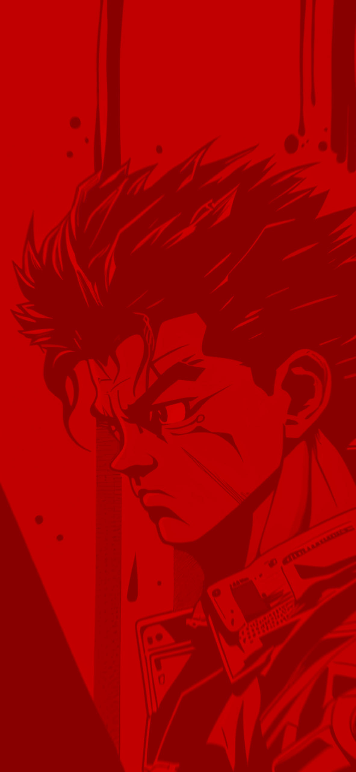 akira shotaro kaneda red background