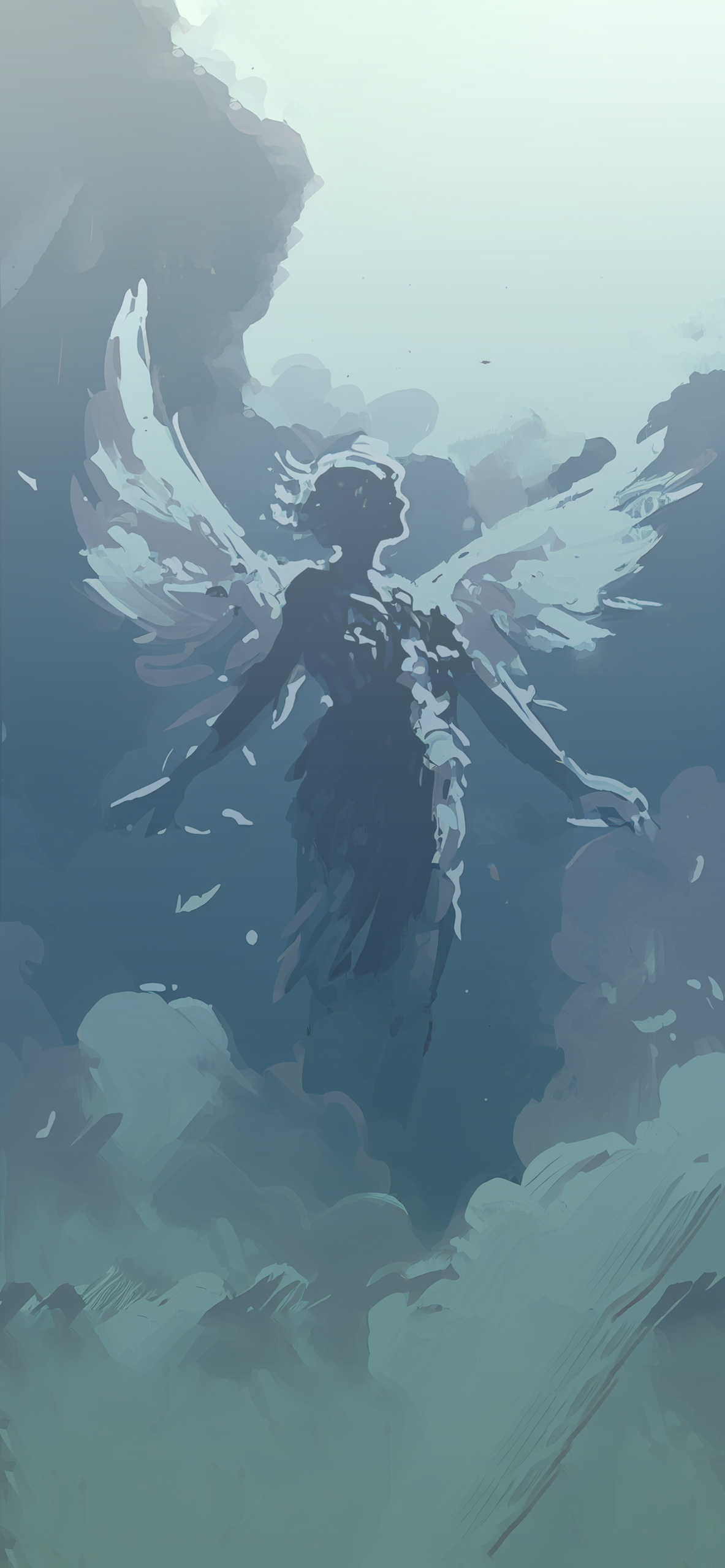 angel in sky art background