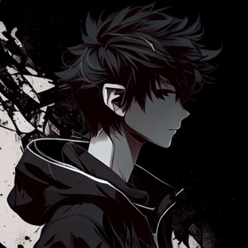 Anime Boy Black PFP - Aesthetic Anime PFPs for Discord, TikTok