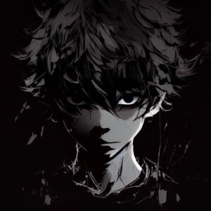 Anime Boy Black PFP - Aesthetic Anime PFPs for Discord, TikTok