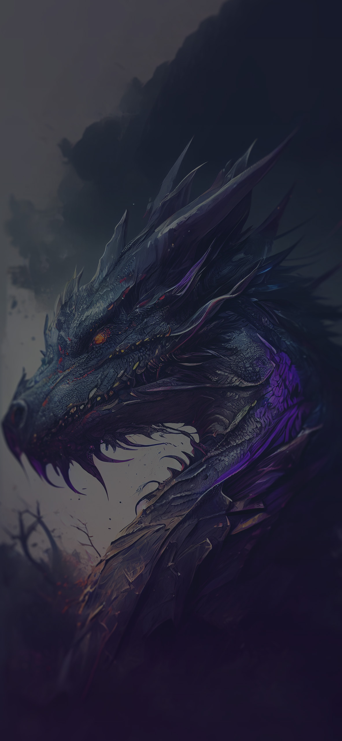 black dragon art background