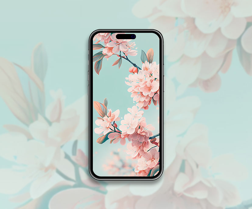 Collection de fonds d’écran esthétiques de printemps de fleurs de cerisier